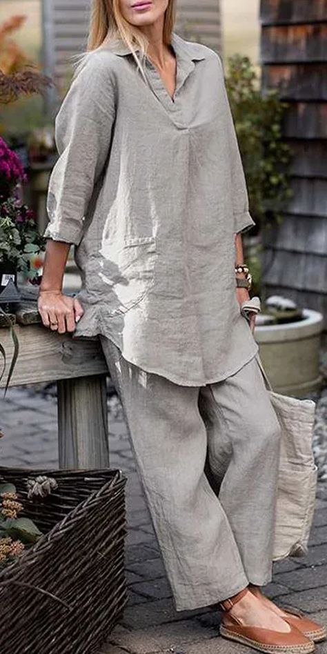 2023 new in Linen suit- the best choice for summer daliy outfits. Click to order 🌸Buy Any 2 Get 5% Off🌸 Buy Any 3 Get 10 % Off🌸Buy Any 5 Get 15 % Off 🎁Free shipping order $80+ Great for home wear , daliy wear , vacation , holiday , hang out , shopping .Refresh your new season wardrobe. SHOP NOW Casual, Linen Casual, Linen Suit, Linen Clothes, Womens Linen Clothes, Linen Clothes For Women Classy, Linen Top, Linen Style, Linen Dresses
