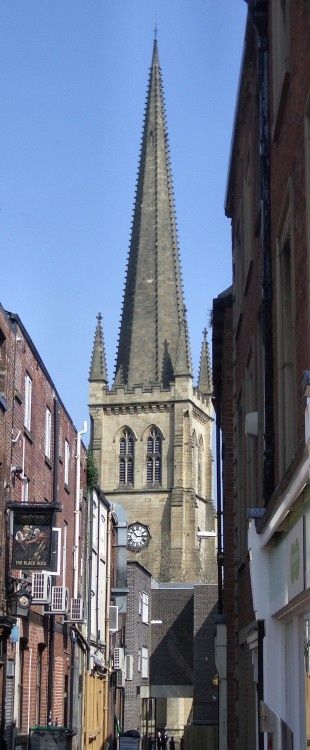 Wakefield Cathedral, West Yorkshire. Viewed from Westgate #RealEstate #LiveinWestYorkshire http://castlesmart.com can help you find your new home. Collage, Wakefield, British, England, Beatles, Wakefield Cathedral, Westgate, West Yorkshire, Country Park