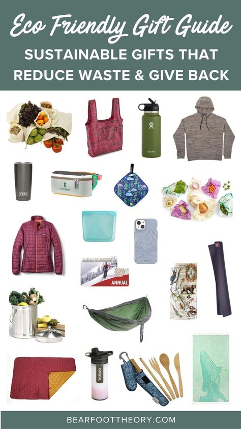 Find the perfect eco friendly gifts with this list of sustainable gift ideas from outdoor gear to clothing and gifts that give back. Holiday Gift Guide, Holiday Gifts, Sustainable Gifts, Sustainable Living, Adventure Planning, United By Blue, Toad & Co, Outdoor Gift, Produce Bags