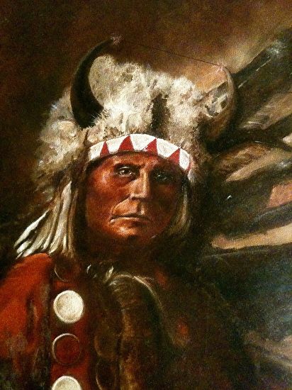 BUFFALO MAN by Lane Baxter Oil  kp Portrait, Headdress, Resim, Panda, Kunst, Tintin, Indian Art, Native American, Artist