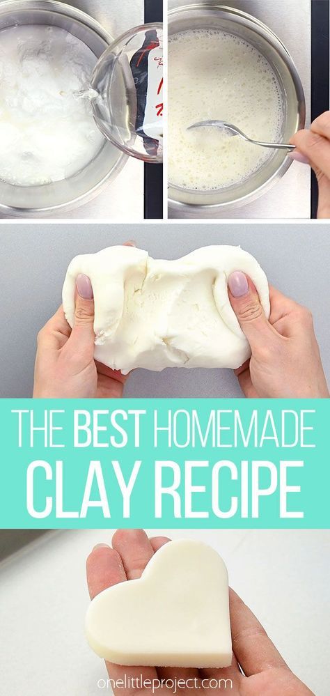 Crafts, Fimo, Diy, Homemade Clay Recipe, Clay Crafts Air Dry, Homemade Clay, Diy Air Dry Clay, Dry Clay, How To Make Clay