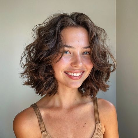 magnific CBbRXOmtsGSYyxnnmZwN Vintage Inspired Layered Bob with Curls Bob With Layers, Medium Length Hair Cuts With Layers, Bob Haircut For Fine Hair, Medium Length Hair With Layers, Layered Bob, Shaggy Bob, Medium Length Layers, Shaggy Haircuts, Haircuts For Fine Hair