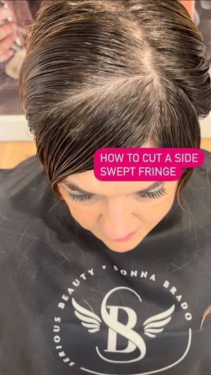Hair Styles, Instagram, How To Cut Bangs, Diy Side Swept Bangs, Hair Cutting Techniques, Side Swept, Side Fringe, Side Swept Bangs, Fringe Bangs