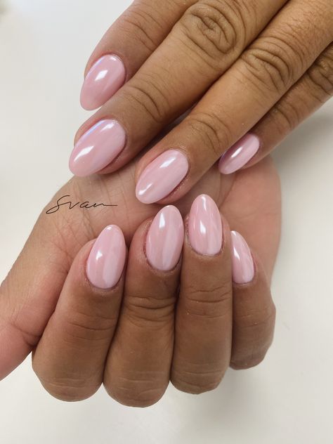 Manicures, Acrylics, Opi Pink, Pink Oval Nails, Neutral Nails, Pale Pink Almond Nails, Pale Pink Nails, Almond Nails Pink, Pink Crome Nails