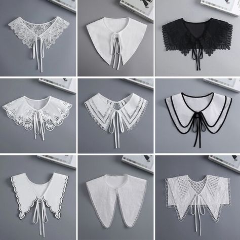 US $2.26 27％ Off | New 2023 Sweet Doll Lapel Fake Collar for Women Shirt False Collar Shawl Wrap Removable Detachable Embroidered Collar Nice, Collars For Women, Embroidered Collars, Shirt Collar Styles, Collar Shirts, Shirt Pattern, Clothing Sewing Patterns Free, Clothing Patterns, Upcycle Clothes