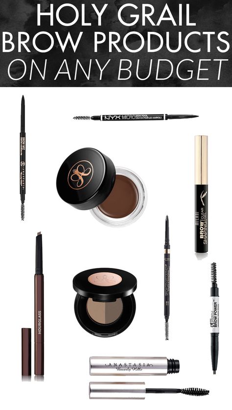 Holy Grail Eyebrow Products on Any Budget - amazing drugstore and high end picks! Mascara, Scrubs, Eyebrow Make-up, Eyebrows, Eyeliner, Make Up, Eye Make Up, Best Eyebrow Products, Eyebrow Products