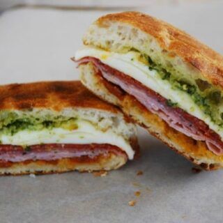 Toasted Italian Sandwich - Food Fun Friday - Mess for Less Paninis, Sandwich Recipes, Fresh, Sandwiches, Pesto, Sandwich Recipes Panini, Pesto Sandwich, Best Sandwich Recipes, Grilled Sandwich