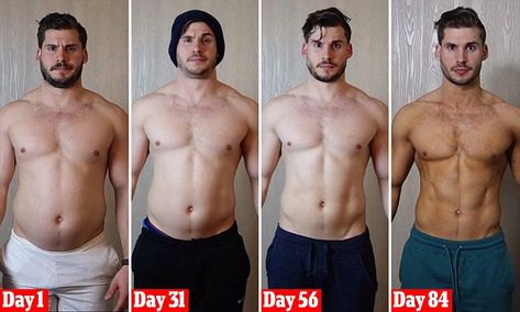 Hunter Hobbs, 24, of Norman, Oklahoma, was curious to see what results he could get if he took his workout routine more seriously than ever for 12 weeks and captured the results on camera. Fitness Workouts, Gym, Full Body Workouts, Bodybuilding, Fitness, Lean Body Men, Body Weight Training, Workout Programs, Gym Workout Tips