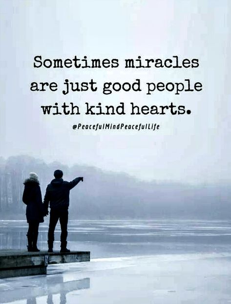 Quote about miracles and good people Friends, Motivation, Inspiration, Good People Quotes, Quotes About Good People, Good Soul Quotes, Good Heart Quotes, Quotes About Kindness, Quotes About Angels