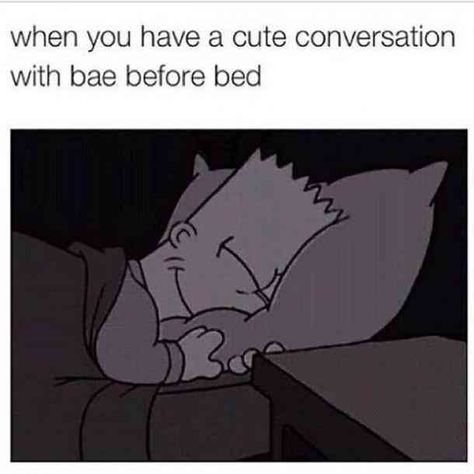 "When you have a cute conversation with bae before bed." #national-girlfriend-day #girlfriend #girlfriend-memes #girlfriend-quotes #memes #quotes Follow us on Pinterest: www.pinterest.com/yourtango #successquotes Memes Humour, Humour, Funny Memes, Funny Relationship Memes, Funny Relationship Quotes, Funny Relationship, Funny Relatable Memes, Relationship Memes, Memes For Him