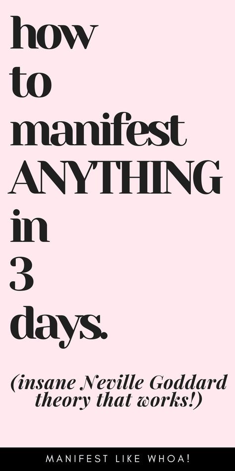 Manifest ANYTHING In 3 Days (Neville Goddard Technique) Motivation, Fitness, Gratitude, Manifesting Wealth, Manifesting Abundance, Wealth Affirmations, Law Of Attraction Affirmations, Manifesting Money, What Is Manifestation