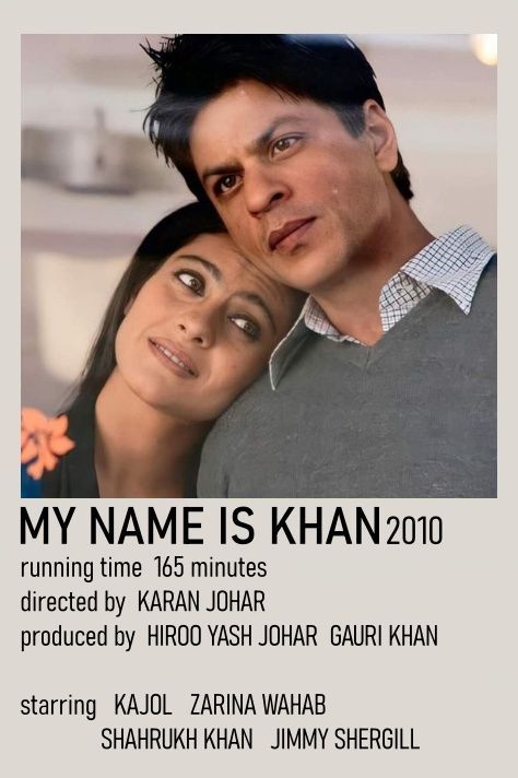My Name Is Khan Poster, Srk Movie Posters, Srk Movies Aesthetic, My Name Is Khan Aesthetic, Srk Movies Posters, Movie Posters Minimalist Bollywood, My Name Is Khan Movie, Bollywood Movies Poster, Bollywood Movies To Watch List