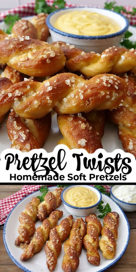 Snacks, Pretzel Twist Recipe, Pretzel Twists, Soft Pretzel Recipe, Pretzel, Homemade Pretzels, Homemade Bread, Bread Recipes Homemade, Homemade Soft Pretzels