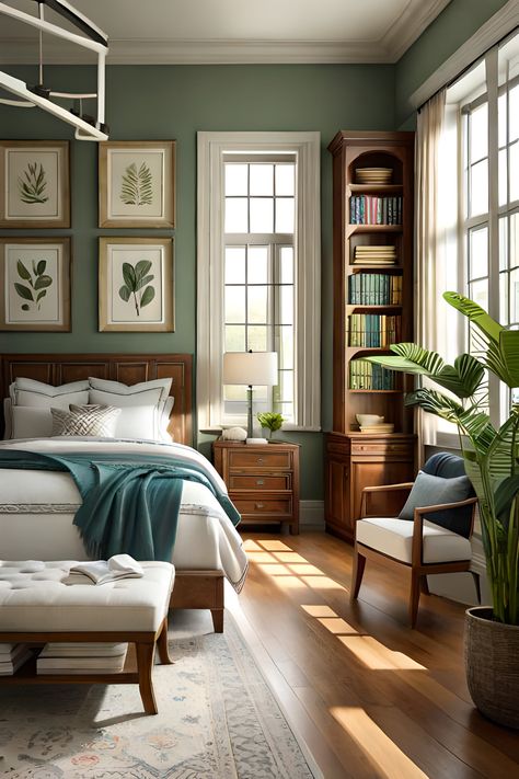 How to Decorate a Bedroom for a Bibliophile Design, Ideas, Interior, Style, Dekorasyon, Kamar Tidur, Master, Beautiful, Inspo