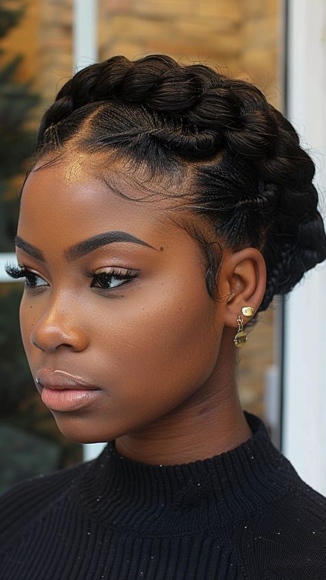 22 Casual Weave Updo Hairstyles for Everyday Glam Protective Styles, Braided Crown Hairstyles, Cornrow Updo On Natural Hair, Braided Hairstyles Updo, Braided Ponytail Hairstyles, Braided Halo Hairstyle, Braided Bun Hairstyles, Braided Cornrow Hairstyles, African Hair Braiding Styles