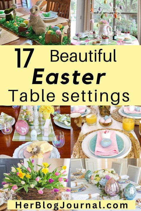 Easter centerpieces ideas with Easter eggs, colorful flowers, bunnies and Easter tree for this year's Easter table decoration ideas. Easter Ideas, Crafts, Christmas, Healthy Recipes, Easter Party, Kriya, Yum, Decor Ideas, Check