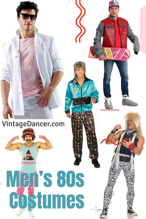 80s Costume Ideas For Men, Guys 80s Costume, 80s Theme Party Outfit Men, 80s Party Costumes, 80s Rocker Costume, Best 80s Costumes, 80s Party Outfits Men, 80s Costume