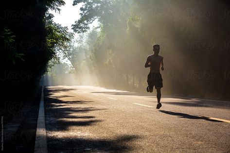 Man Running In The Morning | Stocksy United Fitness, Jogging, Running Photos, Running Photography, Running Pictures, Man Running, Running Images, Running Man, Sports Photos
