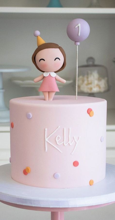 55+ Cute Cake Ideas For Your Next Party : Simple & Cute 1st Birthday Cake Tart, Cake Designs, Pastel, Dessert, Cake Designs For Kids, Birthday Cake Kids, Cake Designs For Girl, Birthday Cake Girls, Cake Designs Birthday