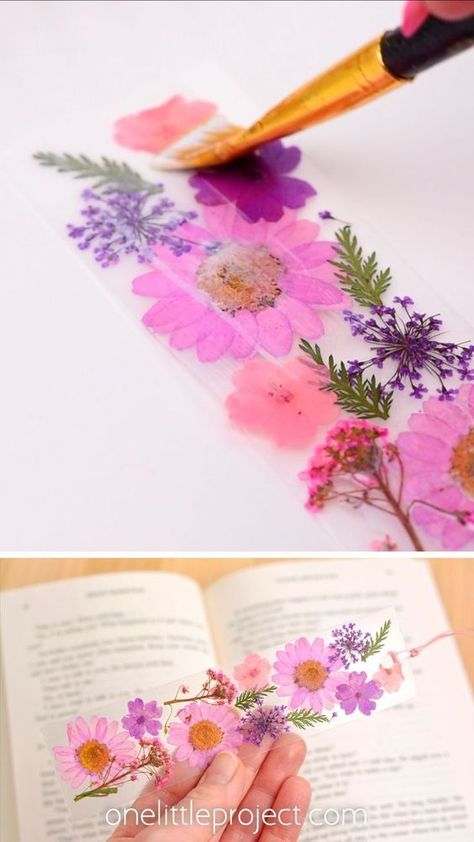 Diy, Floral, Decoupage, Paper Flowers, Flowers, Flower Bookmark, Pressed Flower Art, Flower Crafts, Pressed Flower Crafts