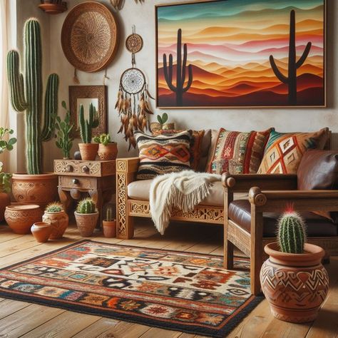 Southwestern Decor 101: A Complete Guide to Infuse Warmth and Style Southwest Eclectic Decor, Southwest Living Room Decor Ideas, Southwestern House Decor, Southwest Apartment Decor, Adobe Living Room, Mexican Boho Home Decor, Boho Southwest Bedroom, Modern Southwest Decor Bedroom, Southwest Living Room Ideas