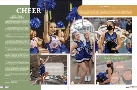 High School, Design, Inspiration, Cheerleading, Ideas, Yearbook Themes, Yearbook, Yearbook Spreads, Yearbook Theme