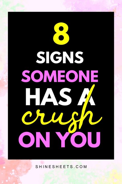 Life Hacks, Signs Of A Crush, Signs Hes Into You, Signs Guys Like You, Signs He Loves You, Crush Signs, Soulmate Connection, Crushing On Someone, Relationship Advice