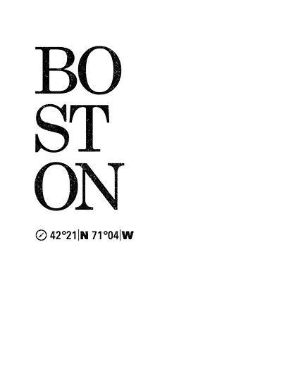 Typography Poster, Tattoo, Boston, Typography, Inspiration, Boston Poster, Boston Map, Boston Artwork, Boston Print