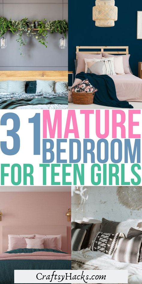 You can easily transform your bedroom decor as a teen when you get inspiration from any of these gorgeous mature teen girl bedroom ideas. You will love how any of these stunning mature teen girl decor ideas look in your bedroom. Design, Tween Bedroom Makeover, Tween Bedroom Ideas, Teen Bedroom Ideas For Small Rooms, Tween Bedroom Decor, Tween Bedroom, Teen Room Decor For Girls Teenagers, Tween Room