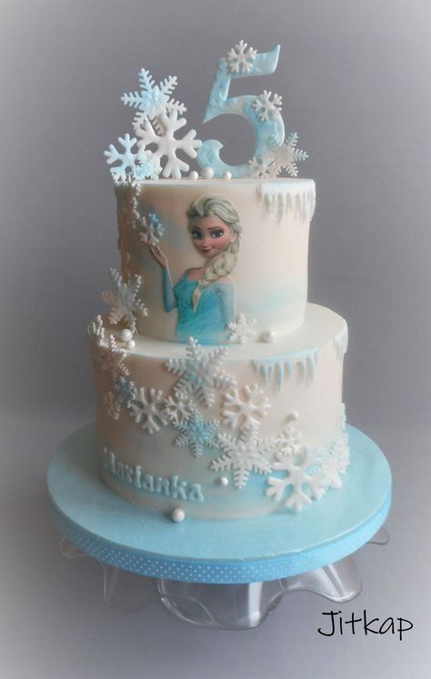 Frozen Cake on Cake Central Tart, Fondant, Birthday Cake Girls, Birthday Cake Kids, Girl Cakes, Bday, Frozen Cake Designs, Frozen Birthday Cake, 3rd Birthday Cakes