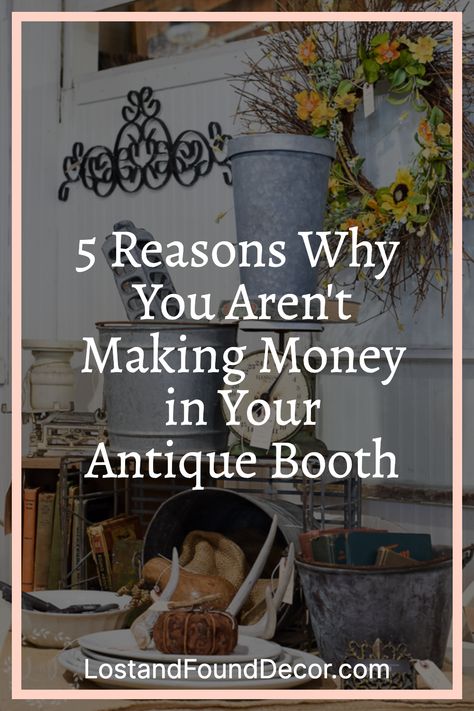 $250 was my investment to start my antique booth business 10 years ago. That little investment has grown into a full-time income as my business has expanded. Not everybody is looking to make full-time income from a booth, but everyone wants to make at least some money, right? There are a few common mistakes people make when running their booth business though. Let’s talk through these and make a plan to help you put more money in your pocket 😊 Inspiration, Finance, Marketplace, Furniture Store Display, Booth Ideas Vendor, Store Displays, Vintage Store Ideas, Resell, Antique Booth Ideas Staging