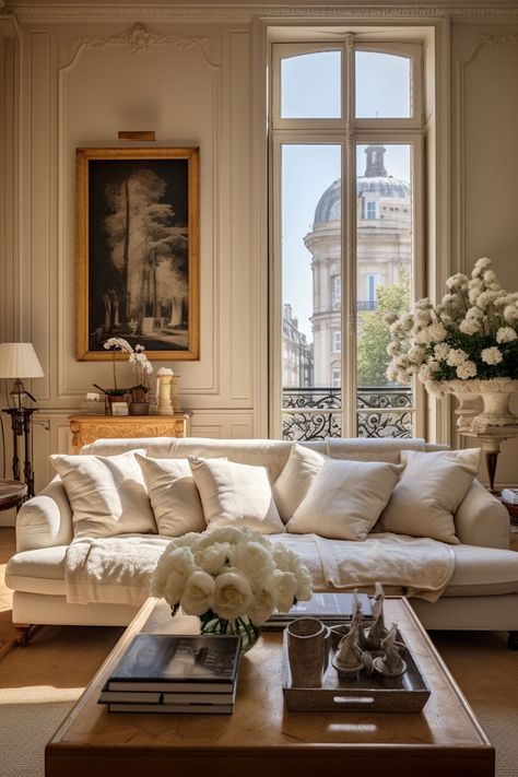 Infuse your living room with the flair of Parisian design for a stylish and culturally rich ambiance. Design, Interior, Home, Inspiration, Dekorasyon, Inspo, Home Fashion, Dekoration, House