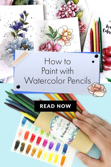 Doodles, Crafts, Watercolour Techniques, Watercolours, Gouache, Pen And Watercolor, Learn Watercolor Painting, Learn Watercolor, Colored Pencil Techniques