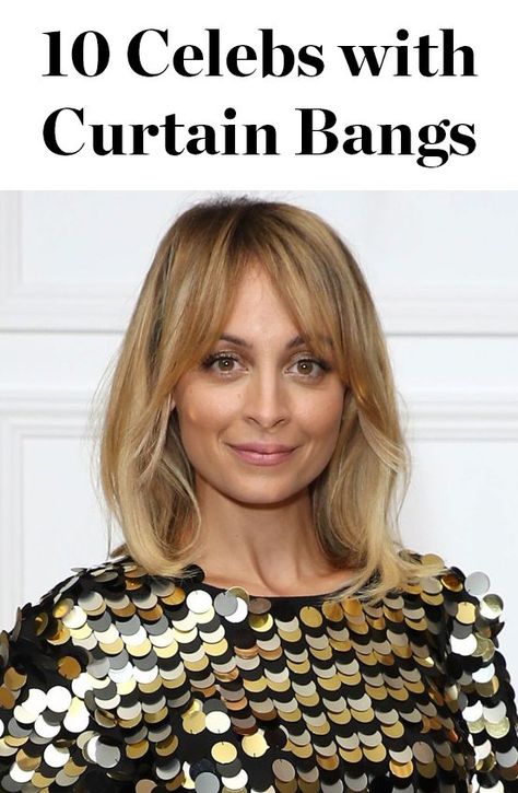 Curtain bangs are a huge hairstyle trend right now - click through for celebrity inspiration from Nicole Richie, Hailey Baldwin, Halle Berry and more! Halle Berry, Nicole Richie, Halle, Hair Styles, Inspiration, Long Hair Styles, Berry, Hailey Baldwin Hair, Curtain Bangs