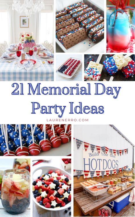 21 Incredible Memorial Day Party Ideas to Kick Off Summer - Lauren Erro