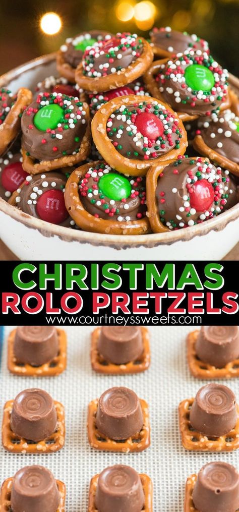 Dessert, Pretzel, Desserts, Christmas Baked Goods Recipe, Homemade Christmas Candy, Christmas Cookie Recipes, Christmas Baking Ideas Cookies, Christmas Sweets Recipes, Christmas Finger Food Ideas For Parties