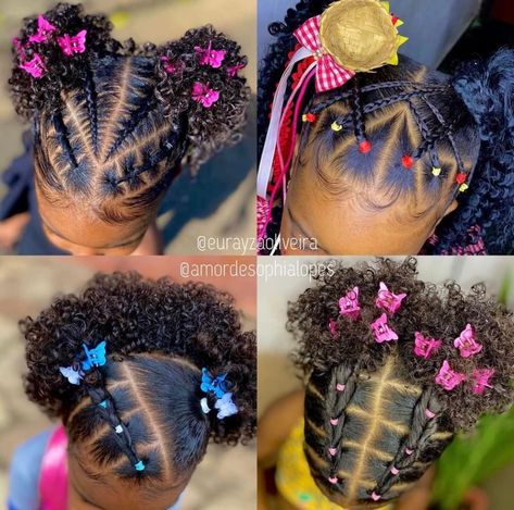 Ronessa Alford - hair inspo for the curly girls ➰💕 .... Natural Hairstyles For Kids, Black Kids Hairstyles, Black Toddler Hairstyles, Natural Hair Styles Easy, Kids Curly Hairstyles, Girls Hairstyles Braids, Girls Natural Hairstyles, Lil Girl Hairstyles