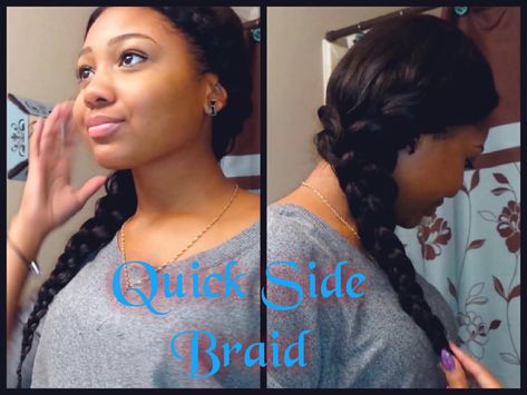Ideas, Videos, Sew Ins, Braided Hairstyles, Plaits, Braided Hairstyles Easy, Easy Side Braid, Updo Styles, Twists