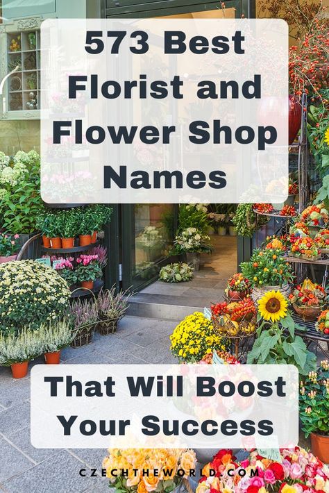 Are you wondering, how to name your flower shop? Check our ultimate collection of the best flower shop and florist names to boost your success. Catchy, creative Floral, Inspiration, Flower Shop Names, Online Flower Shop, Flower Business, Flower Company, Flower Delivery, Flowers Online, Flower Boutique