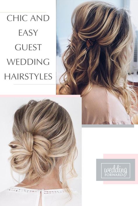 36 Chic And Easy Wedding Guest Hairstyles ❤ Wedding guest hairstyles should be fancy, rather effortless than very difficult. In our gallery we have something any female guest would want for sure! #weddings #bride #weddinghair #hairstyles #weddingguesthairstyles Easy Wedding Guest Hairstyles, Wedding Guest Hairstyles Long, Hairdo For Wedding Guest, Wedding Guest Hair Up, Hair Updos For Weddings Guest, Wedding Guest Hairstyles, Simple Wedding Hairstyles, Wedding Hairstyles Updo, Wedding Guest Updo