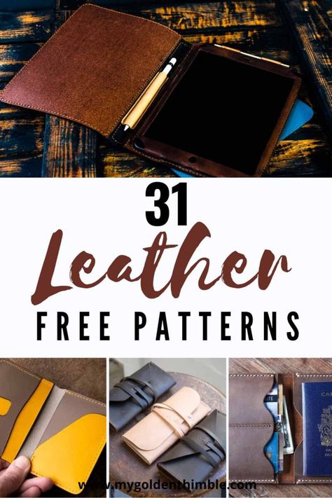 31 Upstanding Leather Patterns Free Printable Templates Diy, Diy Leather Wallet Pattern, Leather Scraps, Leather Pattern Diy, Diy Leather Wallet, Diy Leather Purse Pattern, Leather Craft Patterns, Leather Patterns Templates, Leather Crafting