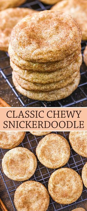 These Chewy Snickerdoodles are soft and buttery cookies that are covered in cinnamon and sugar! Fudge, Desserts, Cookie Dough, Snacks, Pudding, Brownies, Snickerdoodle Cookie Recipes, Snickerdoodle Recipe, Snickerdoodles