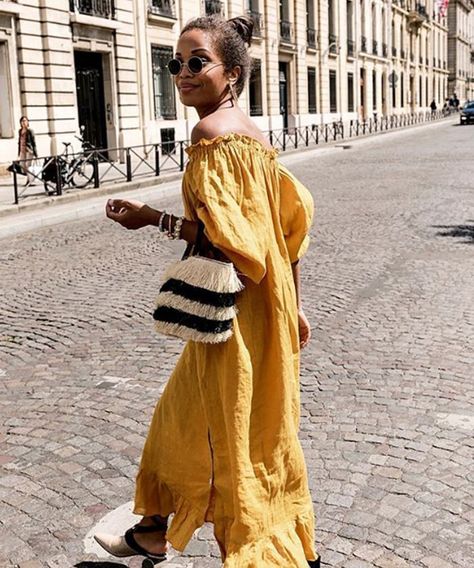 Daily sleeper dress: Slip Into Style Outfits, Spring Outfits, Fashion Looks, Midi, Casual Street Style, Street Style, Street Style Outfit, Weekend Dresses, Get Dressed