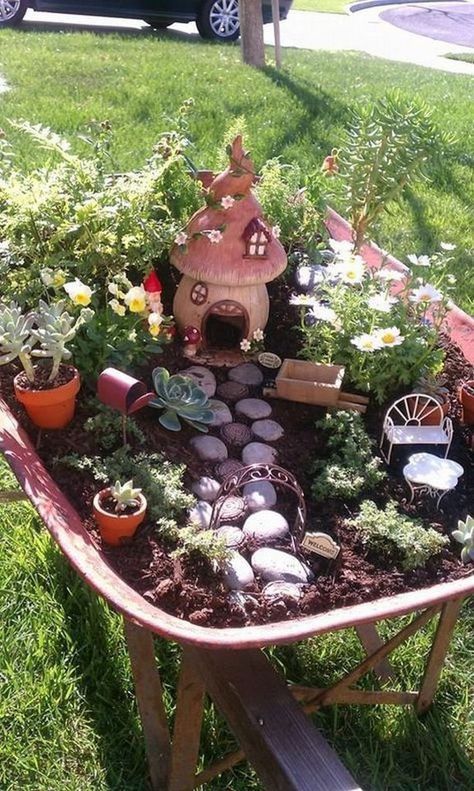 DIY Fairy Garden - Palmers Garden Centre Garden Art, Garden Design, Garden Projects, Backyard Garden, Garden Decor, Garden Inspiration, Garden, Garden Crafts, Succulent Gardening