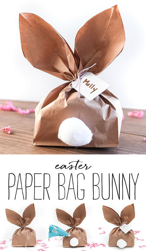 Pre K, Diy, Easter Bunny Basket, Easter Bunny Crafts, Easter Bags, Easter Bunny Gifts, Easter Basket Crafts, Easter Bunny Decorations, Easter Paper Crafts