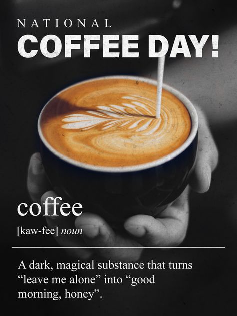 Today may seem like just another day to you, but it is, in fact, the most glorious of holidays, and it deserves to be celebrated. It is the National Coffee Day! we’ve got the Kaw-Fee Card ready for you to send along to all your latte lovin’ friends! Don't forget to brew yourself a brew-tiful coffee too! Motivation, Coffee Quotes, Inspiration, National Coffee Day, International Coffee, Coffee Lover, Coffee Humor, Coffee Love, Creative Coffee
