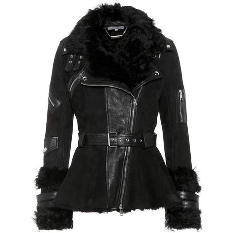 Alexander McQueen Fur-Trimmed Leather Jacket ($5,795) ❤ liked on Polyvore featuring outerwear, jackets, black, fur trim jacket, genuine leather jackets, real leather jackets, 100 leather jacket and leather jackets Jeans, Leather Jackets, Alexander Mcqueen, Leather Coat, Leather Jacket, Real Leather Jacket, Leather Jacket With Fur, Fur Leather Jacket, Leather Fashion