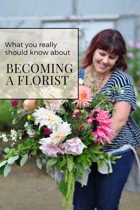 So you want to become a florist. I love my career, but, there are some things I wish I’d known before becoming a florist and I'm sharing these with you... Floral, Become A Florist, Floristry For Beginners, Florist Studio, Flower Business, Florist Design, Florist, Blog, Floristry Design