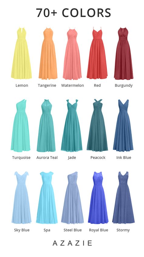 A bride's best friend! Azazie offers 70+ colors for you to choose from, We also provide more than 400+ trendy styles for you to choose from. Available in full size range 0-30 and free custom sizing. #bridesmaiddresses #weddingideas #bridesmaiddressescolos #2020wedding Blue Bridesmaid Dresses, Bridesmaid Dresses, Outfits, Dress Dusty, Blue Bridesmaid Dress, Dusty Blue Bridesmaid Dresses, Blue Bridesmaids, Pretty Dresses, Favorite Dress