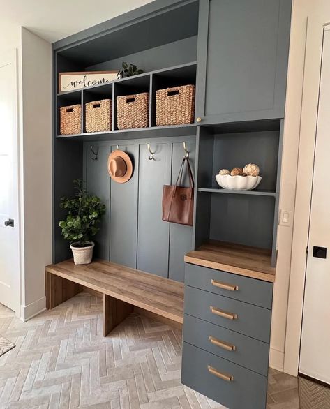 Here are 30 innovative mudroom bench ideas that cater to every style, from minimalist to rustic, to elevate your entryway, maximize storage, and keep your home organized. Mud Rooms, Garages, Home Décor, Mudroom Laundry Room Ideas Garage Entry, Small Mudroom Ideas Entryway, Mudroom Storage Ideas, Mudroom Laundry Room Ideas, Mudroom Storage Cabinet, Mudroom Storage Bench